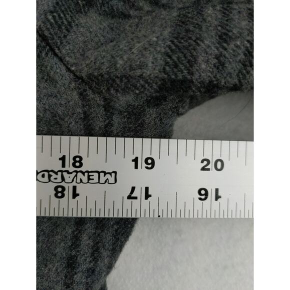 Womans Vintage Pendleton 100% Virgin Wool Blazer Jacket Gray & Black Plaid - Picture 10 of 11